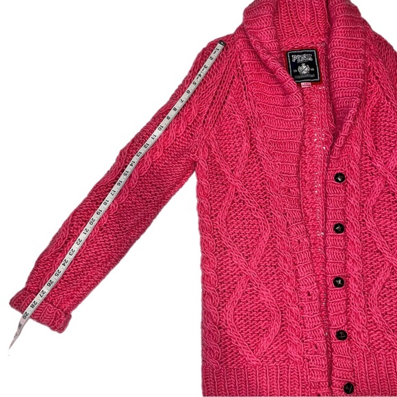 Vintage Victoria's Secret Pink Cardigan Sweater Size LARGE - Picture 7 of 16